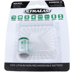 UltraLast Lithium 1/2AA 3.6 V 1.2 mAh Security and Electronic Battery 1 pk
