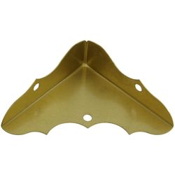National Hardware 5/8 in. H X 1-3/4 in. W X 0.02 in. D Brass-Plated Solid Brass Inside Decorative Co