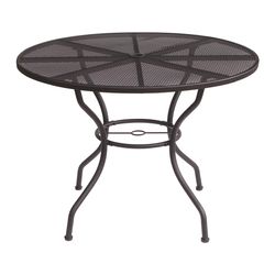 Living Accents Winston Black Round Steel Dining Table