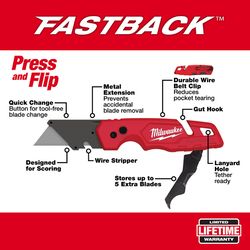 Milwaukee Folding Utility Knife Red