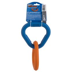 Chuckit! For Dog Blue/Orange Rubber Ultra Link Pet Toy Medium 1 pc