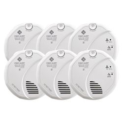 First Alert Hard-Wired w/Battery Back-Up Photoelectric Smoke and Carbon Monoxide Detector 6 pk