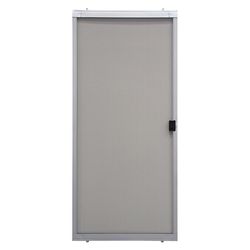 Precision 80-3/4 in. H X 48 in. W Breezeway Gray Steel Adjustable Sliding Screen Door