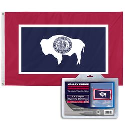 Valley Forge Wyoming State Flag 0 in. H X 3 ft. W X 5 ft. L