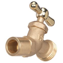 Homewerks 1/2 or 3/4 in. Sweat X 3/4 in. MHT Brass No-Kink Hose Bibb