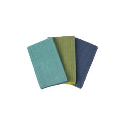 Ritz Assorted Polyester Solid Bar Mop Dish Cloth 3 pk