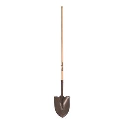 UnionTools 59 in. Steel Round Digging Shovel Wood Handle