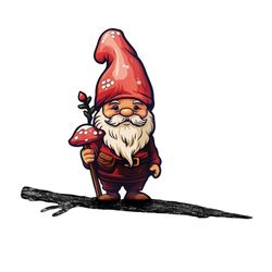 Spinfinity Designs Gnome Tree Stake Multicolored Steel 14 in. H Tree Decoration