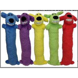 Multipet Loofa For Dog Assorted Plush Dog Toy Large 1 pk