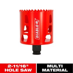 Diablo Snap-Lock Plus 2-11/16 in. Bi-Metal 2-3/8 in. L Hole Saw Arbor Included