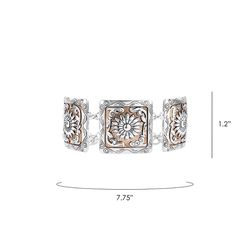 Montana Silversmiths Women's Ranch House Floral Bracelet