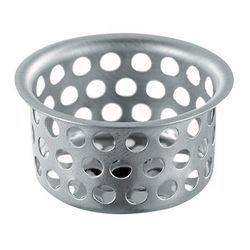 PlumbCraft 1-1/2 in. D Silver Stainless Steel Strainer Basket