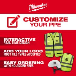 Milwaukee ANSI Type R/Class 2 Reflective Mesh/One Pocket Safety Vest High Visibility Orange S/M