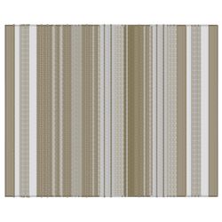 Vivsun Rugs 96 in. W X 120 in. L Brown Stripe Polyester Accent Rug