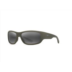 Maui Jim Mauklele Sunglasses Men's Matte Military Green w/Camo Frame Neutral Gray Lens Polarized