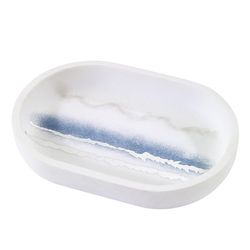 Avanti Linens Murano Silver Plastic Soap Dish