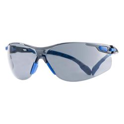 3M Scotchgard Anti-Fog Modern/Sleek Impact-Resistant Safety Glasses Gray Lens Black/Blue Frame 1 pc