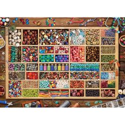 Eurographics Bead Collection Jigsaw Puzzle Multicolored 1000 pc