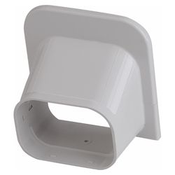 Slimduct Line Set Covers 5.38 in. W X 5.38 in. H White