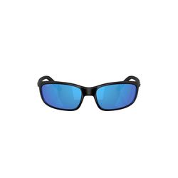 Costa Brine II Sunglasses Men's Matte Black Frame Blue Mirror Lens Polarized
