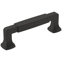 Amerock Transitional Bar Cabinet Pull 3-3/4 in. Matte Black Black 1 pk