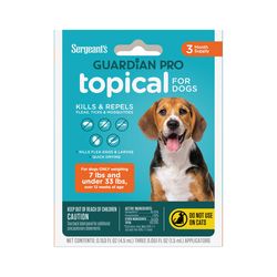 Sergeant's Guardian Pro Liquid Dog Flea and Tick Killer Permethrin/Pyriproxyfen 0.15 oz
