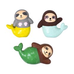 Pet Shop by Fringe Studio For Dog Assorted Latex Little Sloth Maids Dog Toy 1 pk