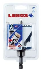 LENOX Speed Slot 2 in. Bi-Metal 1.5 in. L Hole Saw Arbor Included