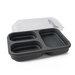 Krumbs Kitchen Black Meal-Prep Container 1 pk