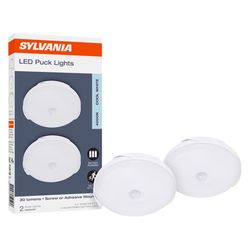 Sylvania Motion-Sensing Battery Powered LED White Slim Area Light