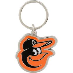 HILLMAN MLB Tempered Steel Silver Split Ring Keychain