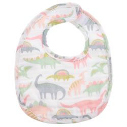 Stephen Joseph Dino Muslin Bib Set Cotton/Silicone 1 pk
