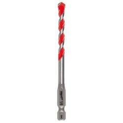 Milwaukee Shockwave 1/4 in. X 4 in. L Carbide Hammer Drill Bit Hex Shank 1 pk