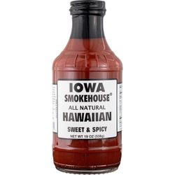 IOWA SMOKEHOUSE Sweet and Spicy Hawaiian BBQ Sauce 19 oz