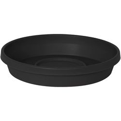 Bloem Terra 3.5 in. H X 20 in. W X 17.5 in. D Plastic Traditional Plant Saucer Black
