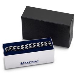 Montana Silversmiths Men's Shadow Cuban Link Bracelet