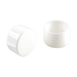 Shepherd Hardware Plastic Leg Tip White Round 1 in. W 4 pk