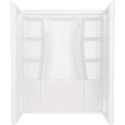 Delta Classic 500 73-1/4 in. H X 32 in. W X 60 in. L White Shower Surround