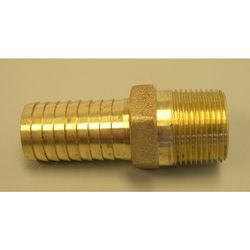 Campbell 1 in. MPT X 1 in. D Barb Red Red Brass Male Adapter