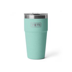 YETI Rambler 20 oz Sea Stone BPA Free Stackable Tumbler with MagSlider Lid