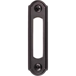 Heath Zenith Satin Black Metal Wired Pushbutton Doorbell