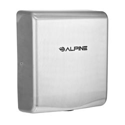 Alpine Industries Brushed Silver Stainless Steel Hand Dryer