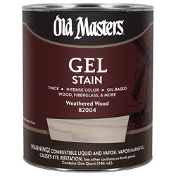 Old Masters Semi-Transparent Weathered Wood Oil-Based Alkyd Gel Stain 1 qt