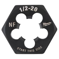 Milwaukee SAE 1/2-20 mm Hex Threading Die