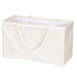 Whitney Design White Canvas Collapsible Compact Laundry Bag