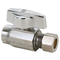 BrassCraft 1/2 in. FPT X 3/8 in. MPT Brass Straight Stop Valve