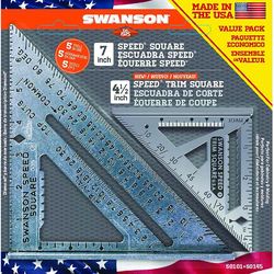 Swanson 7.25 in. L X 1 in. H Aluminum Speed Square