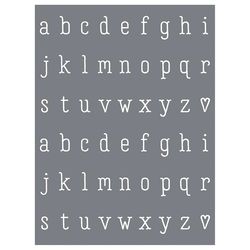 A Makers' Studio Alphabet Stencil