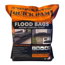 Quick Dam Flood Bags 3.5 in. H X 12 in. W X 24 in. L Sandless Sandbags 6 pk