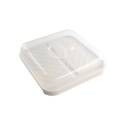 Nordic Ware White Plastic Microwave Bacon Tray and Food Defroster